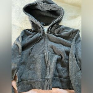 Brandy Melville cropped zip up!